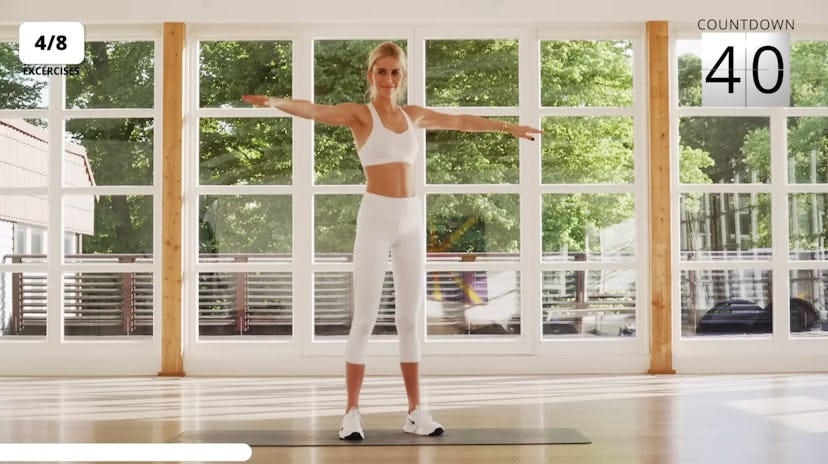 No equipment arm workout.