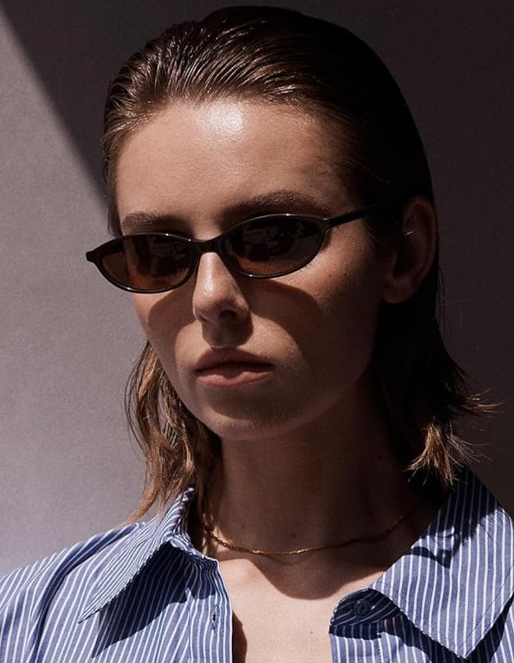 GUVIVI Retro Oval Sunglasses 