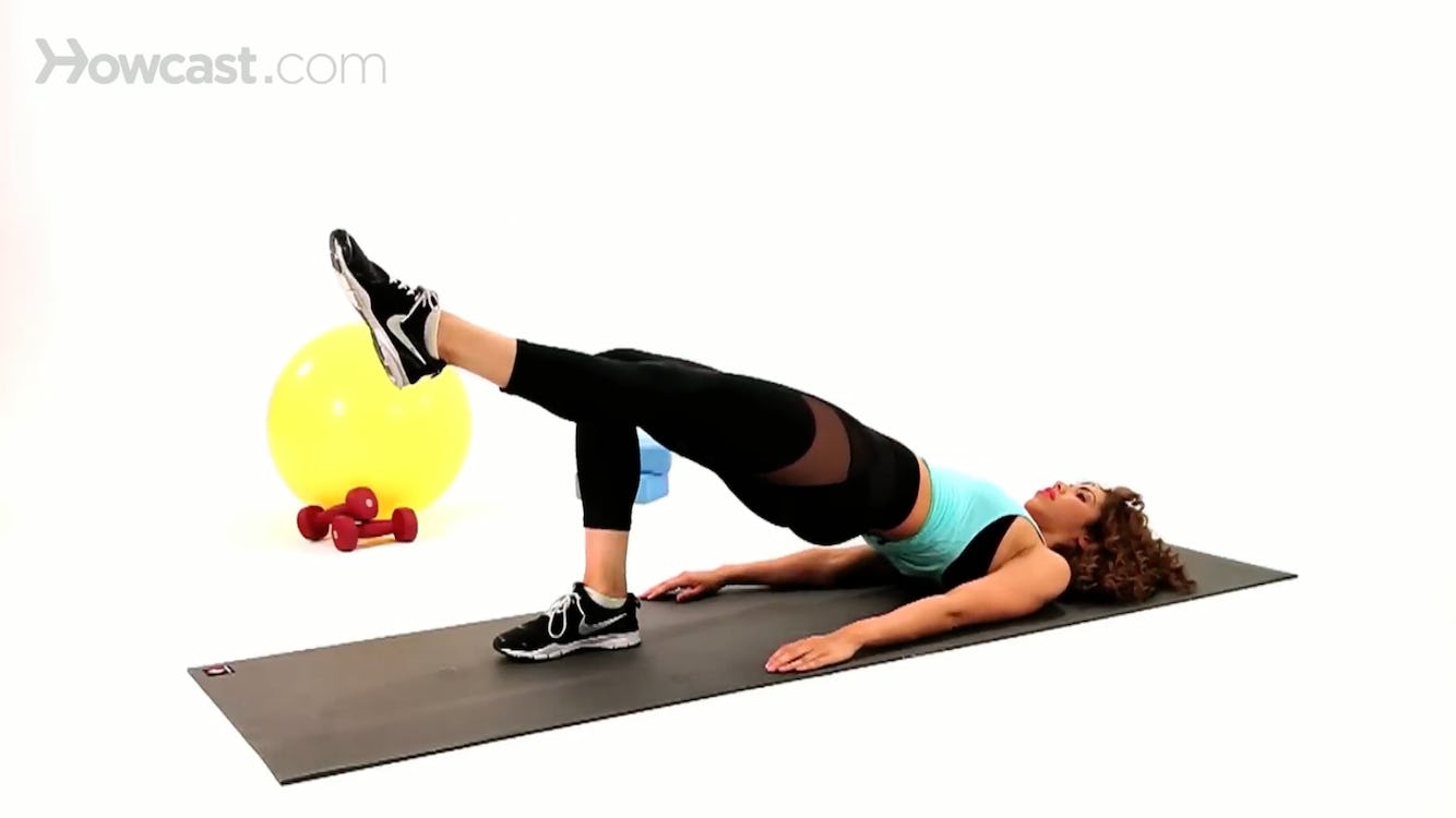 Glute bridge exercises.