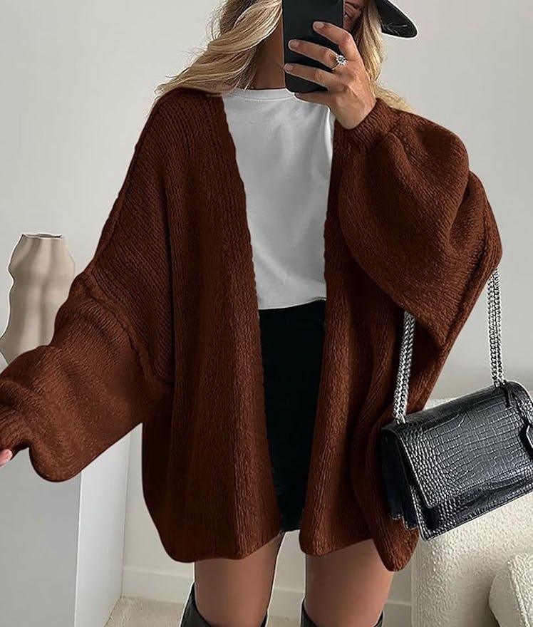 PRETTYGARDEN Oversized Cardigan