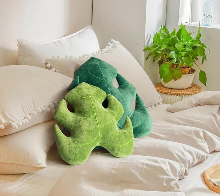 AELS Monstera Decorative Throw Pillows (Set of 2)