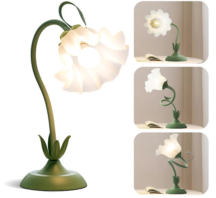 WERFOP Vintage Flower Table Lamp