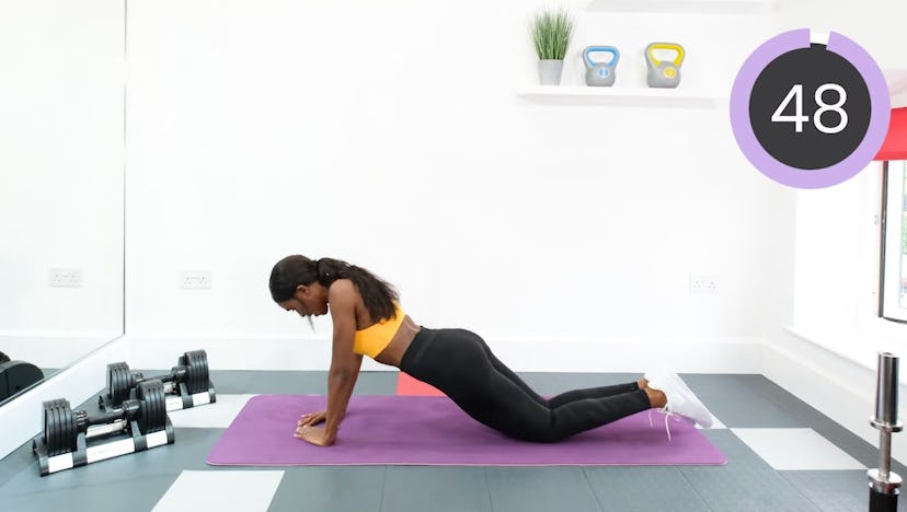 Arm and chest workout.