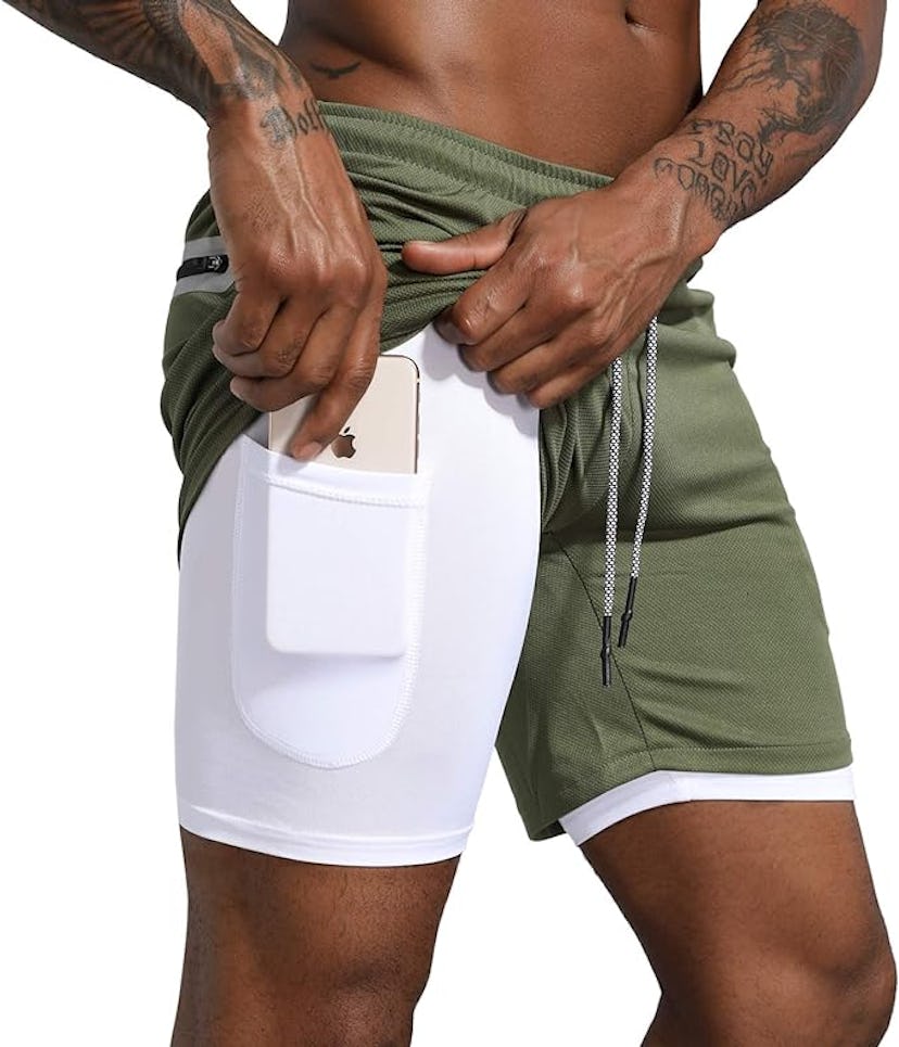 Leidowei Workout Running Shorts 