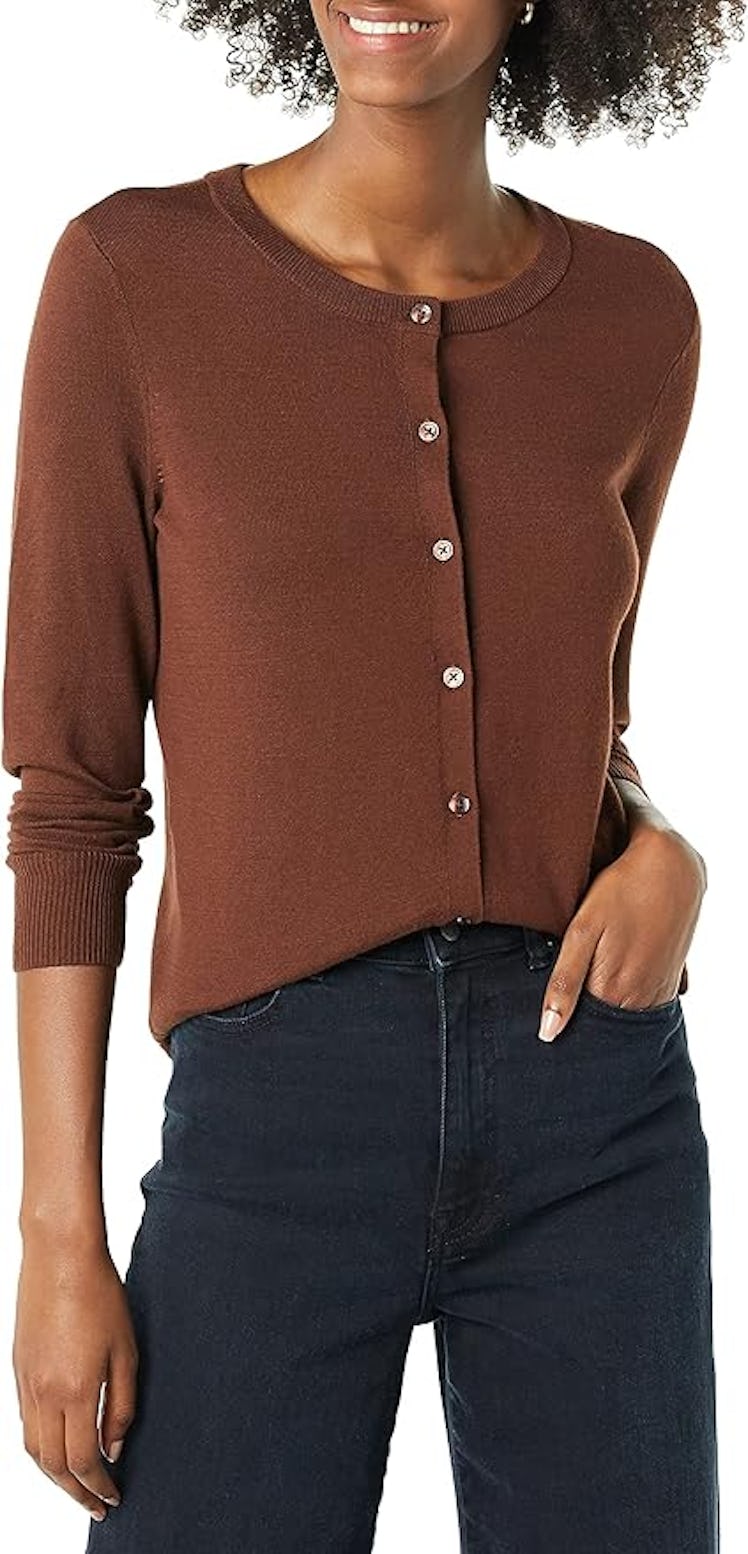 Amazon Essentials Crewneck Cardigan