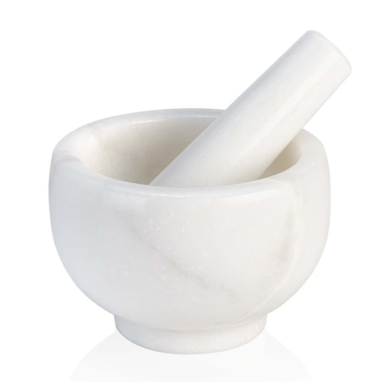 Koville Genuine Marble Mortar and Pestle Set