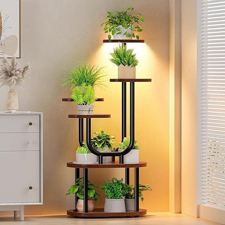 ZVMTTOY Lighted Plant Stand