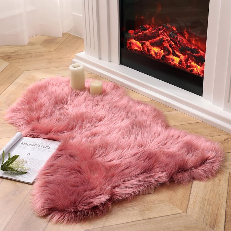 Ashler Faux Fur Area Rug