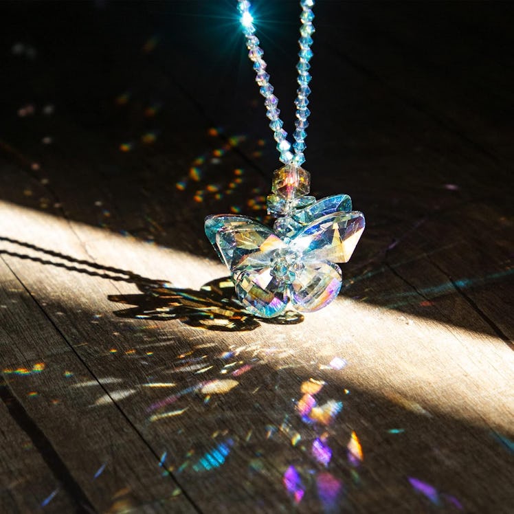 H&D HYALINE & DORA Mirror Crystal Butterfly Charm