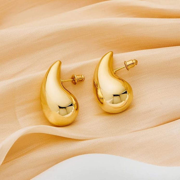 MUYAN Gold Teardrop Chunky Earrings