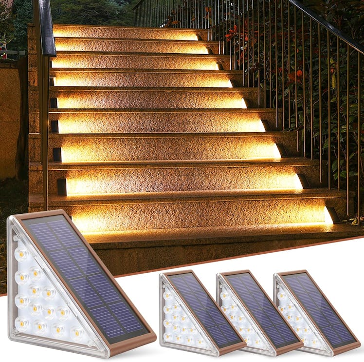 NIORSUN Outdoor Stair Lights (4-Pack)