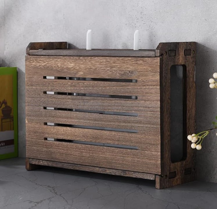 BEARUT Wooden Router Storage Box