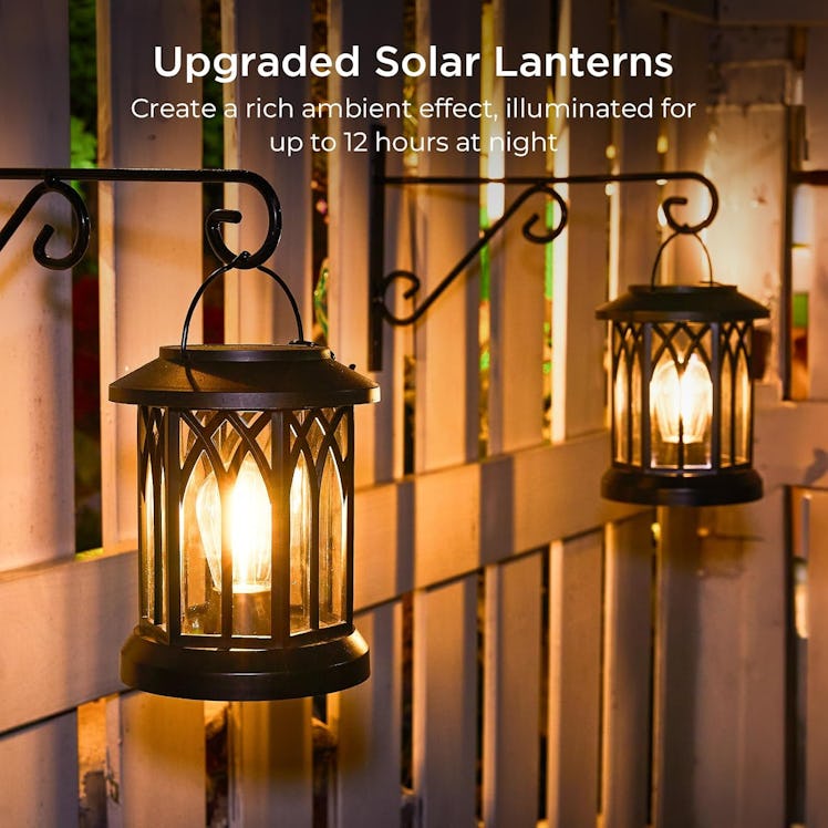 WdtPro Solar Lanterns Outdoor Waterproof (2-Pack)