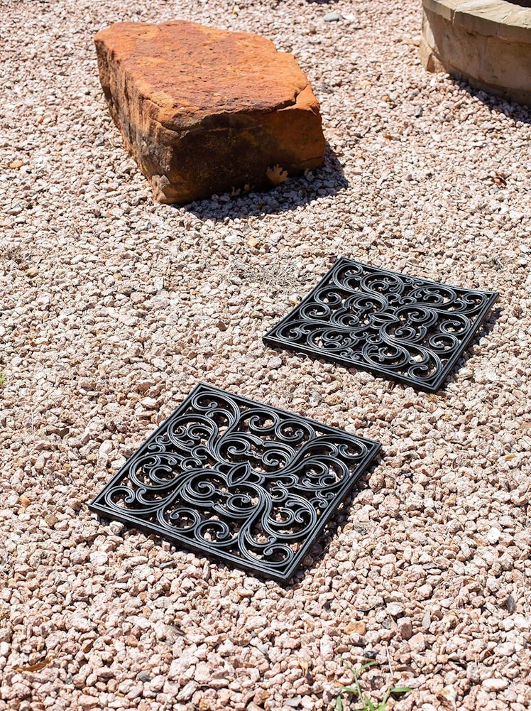 BIRDROCK HOME Rubber Stepping Stones (Set of 3)