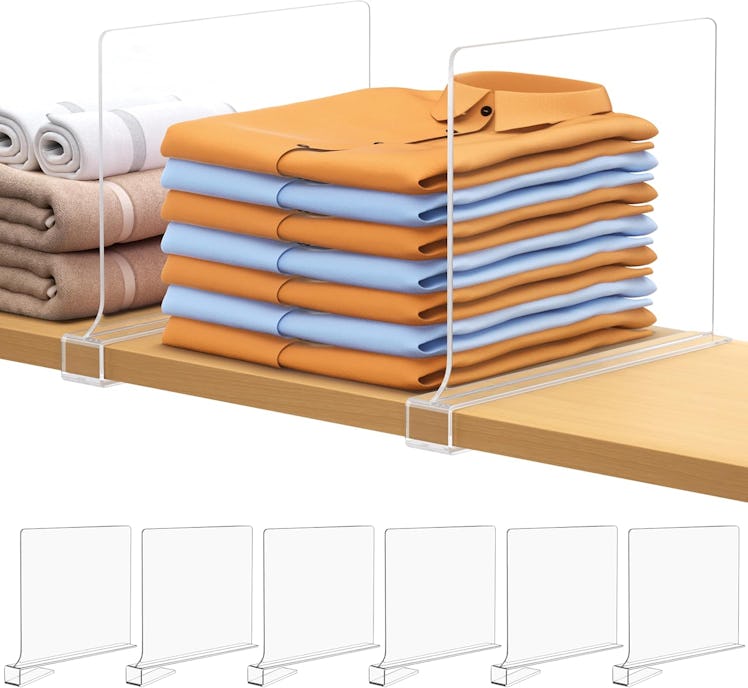 Aolloa Closet Shelf Dividers (6-Pack)