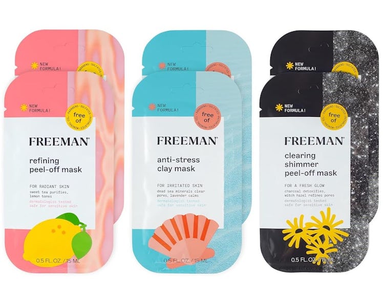 Freeman Peel-Off Clay Masks (6-Pack)