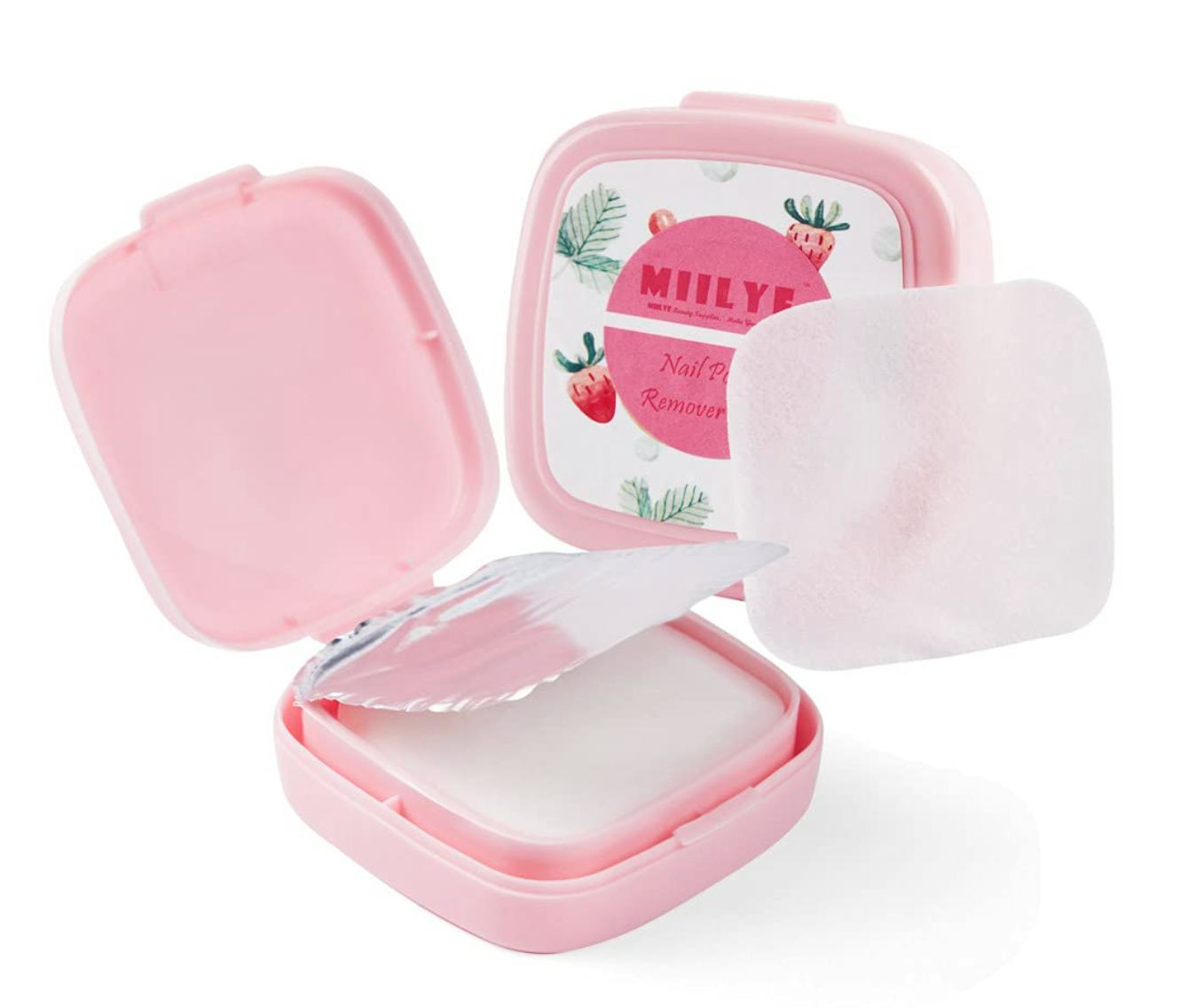 MIILYE Nail Polish Remover Pads (80-Pieces)