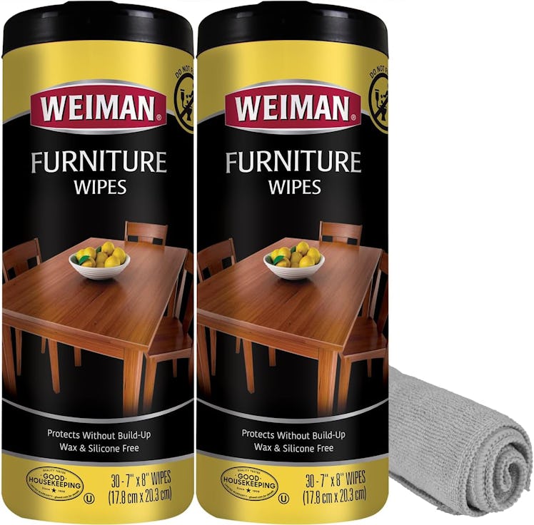 Weiman Wood Polish and Cleaning Wipes (2-Pack)