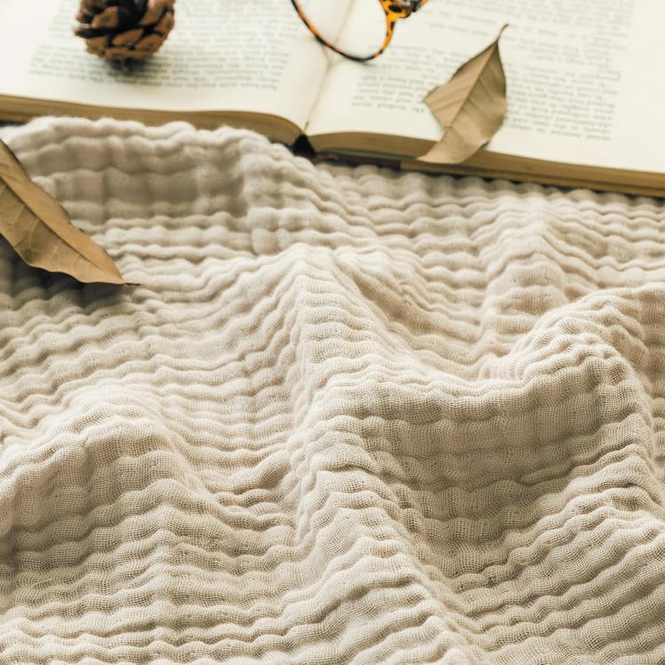 EMME Cotton Muslin Throw Blanket