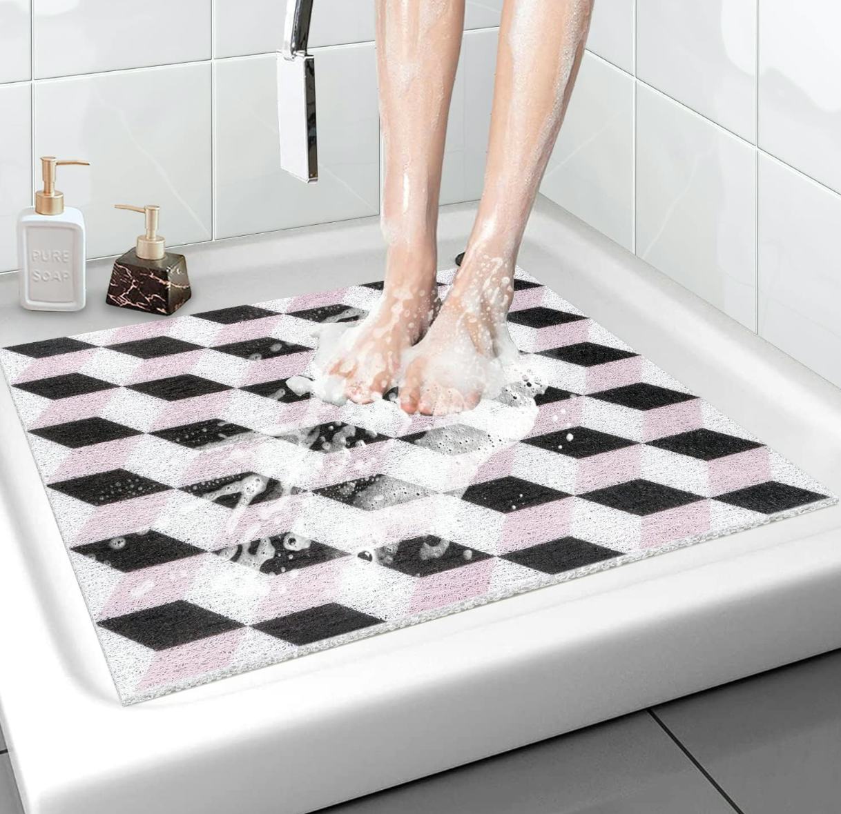 ZOESOE Loofah Shower Mat
