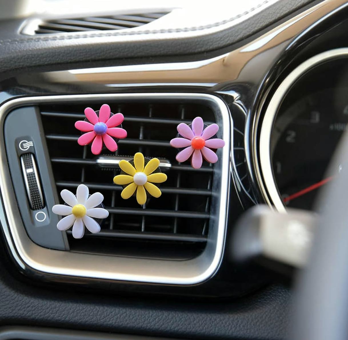 CYG&amp;CL Flower Air Freshener Vent Clip (4-Pieces)