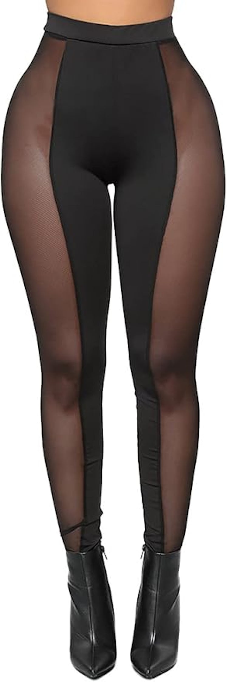Sxglamr Mesh-Panel Leggings