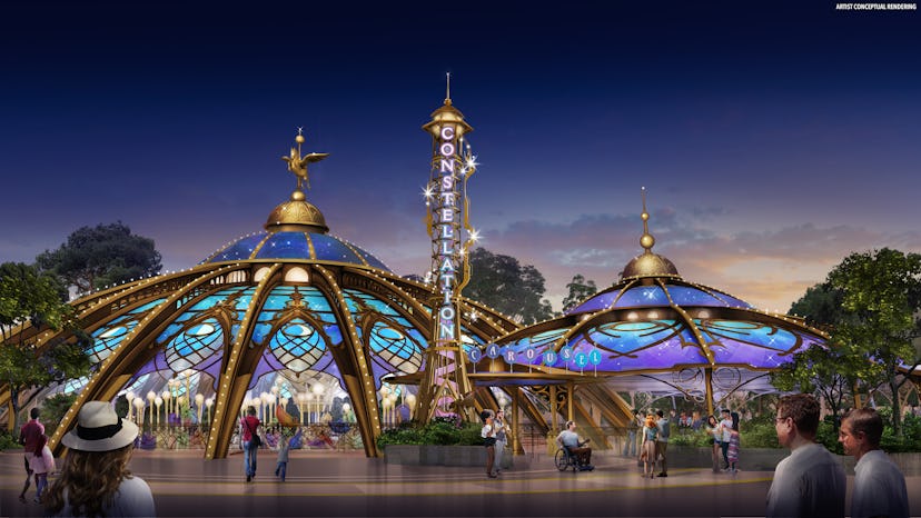 epic universe celestial park Constellation Carousel ride at Epic Universe