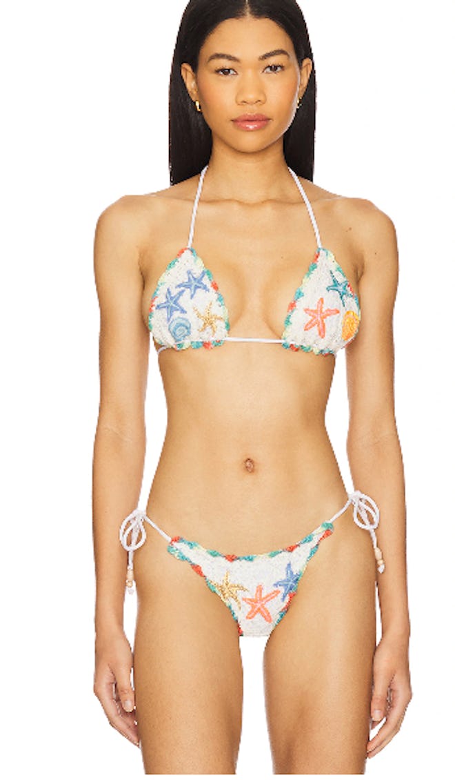 It’s Now Cool Crochet Triangle Top