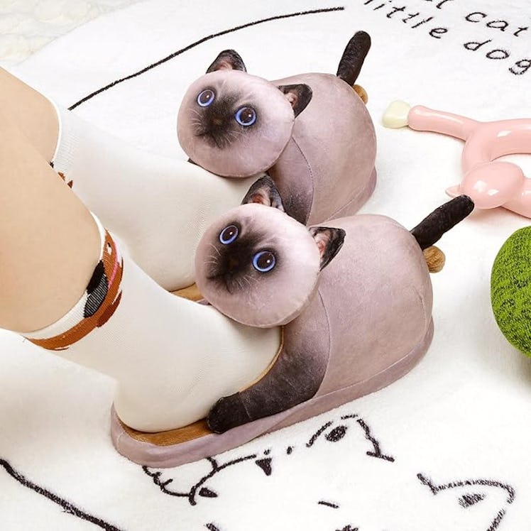 Infaccial Cat Slippers