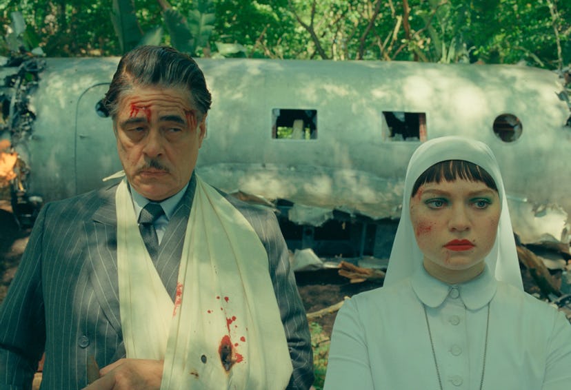 Benicio del Toro and Mia Threapleton in Wes Anderson's 'The Phoenician Scheme'