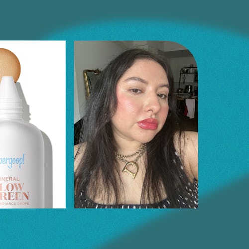 Supergoop’s Glowscreen Soft-Radiance Drops Mineral SPF 40 are a dream for a radiant complexion.