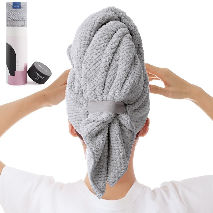 BYCOO Large Microfiber Hair Towel Wrap