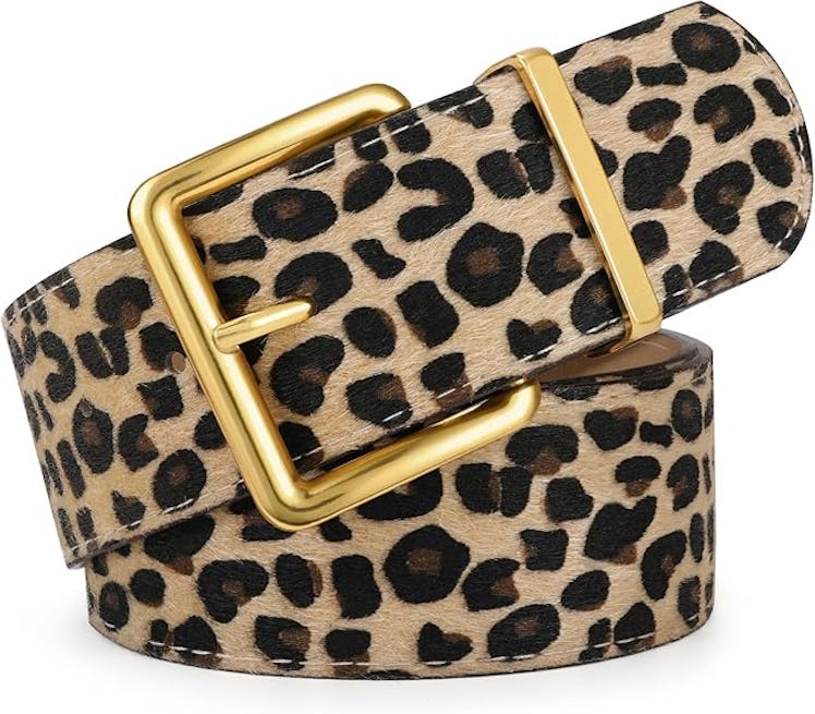 XZQTIVE Leopard Wide Belt