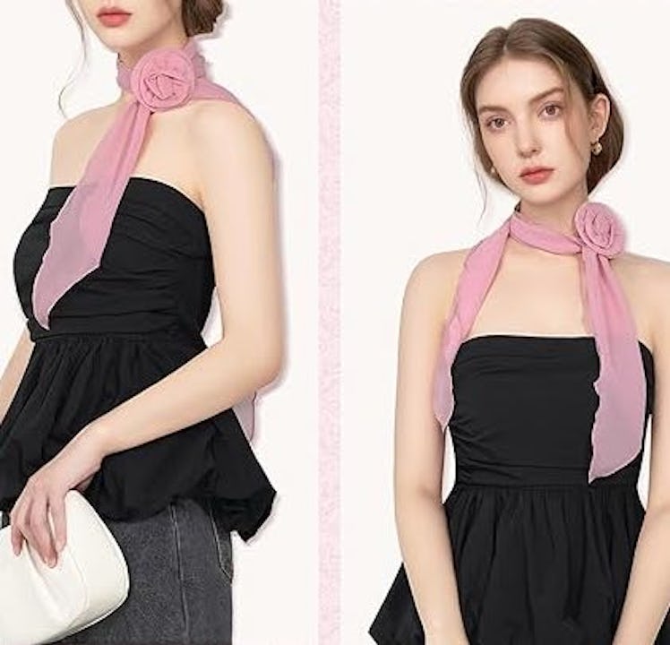 JENSVOIR Rosette Scarf