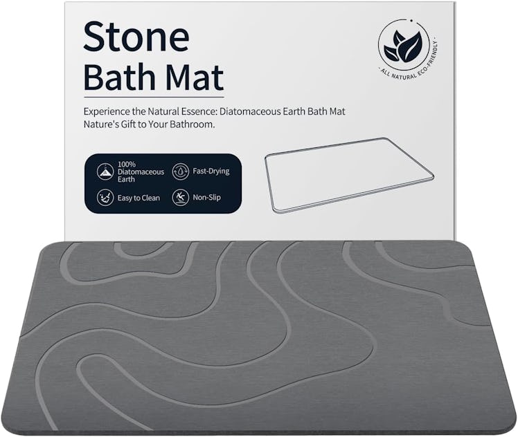 ZIKIBL Stone Diatomaceous Earth Shower Mat