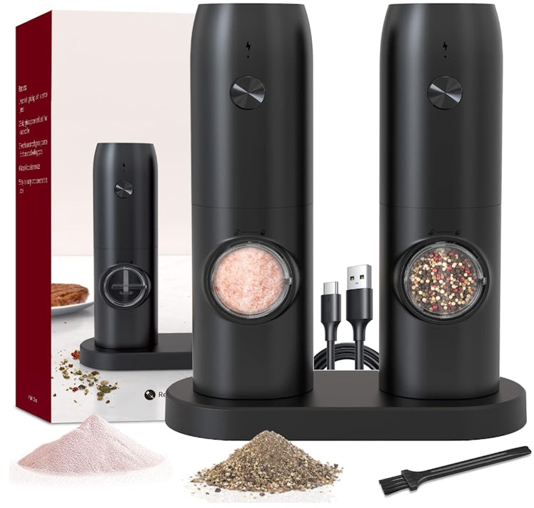 Jeadiuwe Electric Salt and Pepper Grinder 