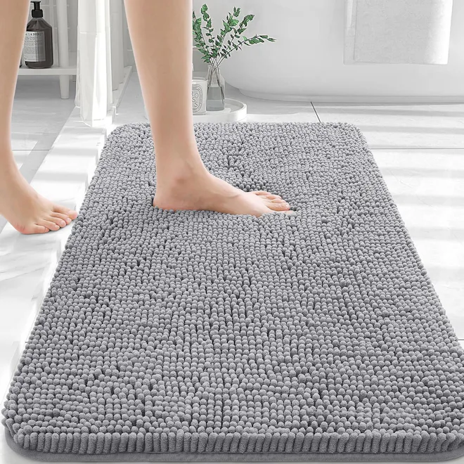 OLANLY Chenille Bathroom Rug