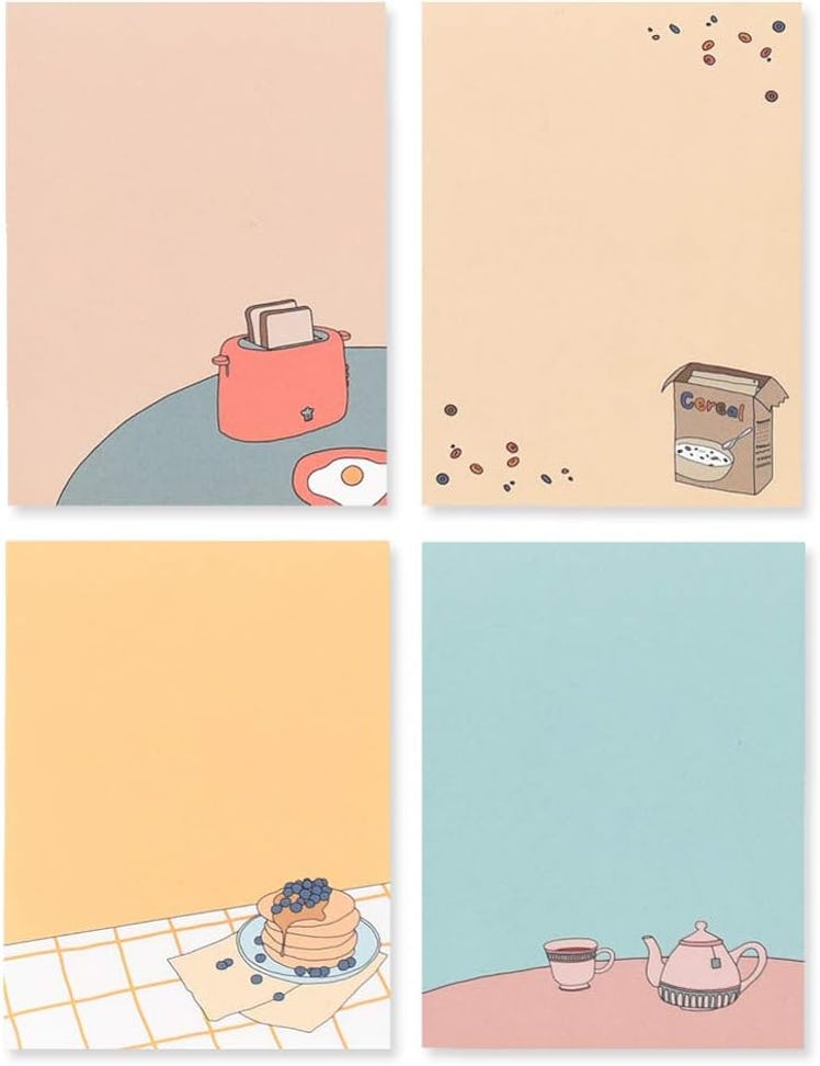 Monolike Breakfast Memo Pads (4-Pack)