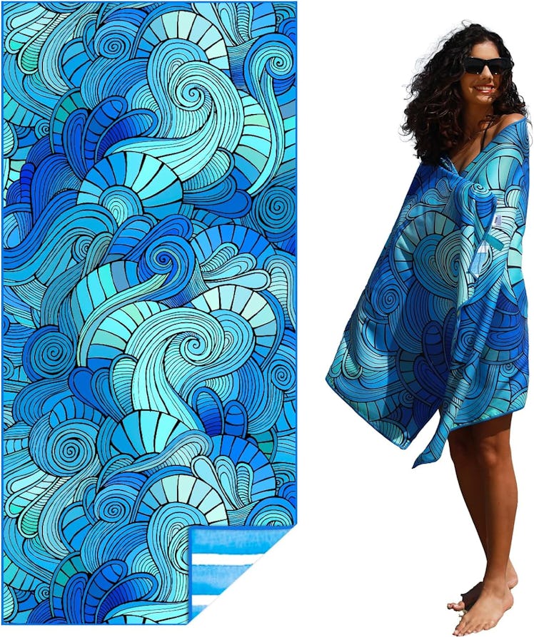 Widdonen Microfiber Thin Lightweight Beach Towel