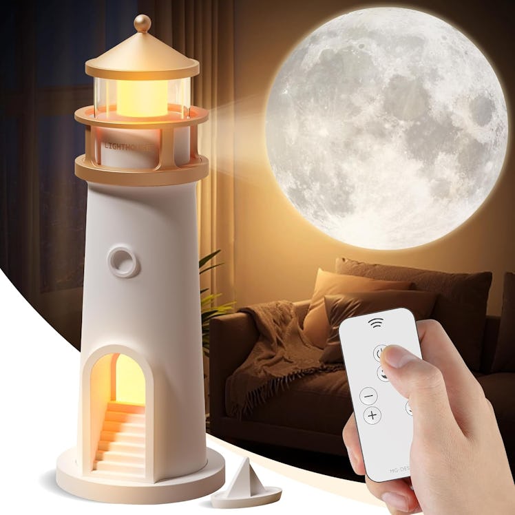 DSYHYL Lighthouse Moon Projector Lamp