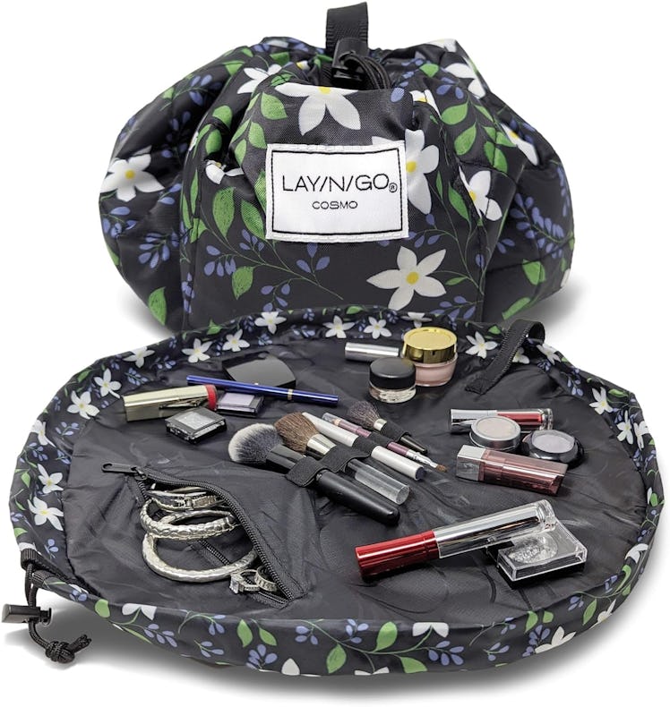 Lay-n-Go Cosmo Drawstring Cosmetic & Makeup Bag Organizer