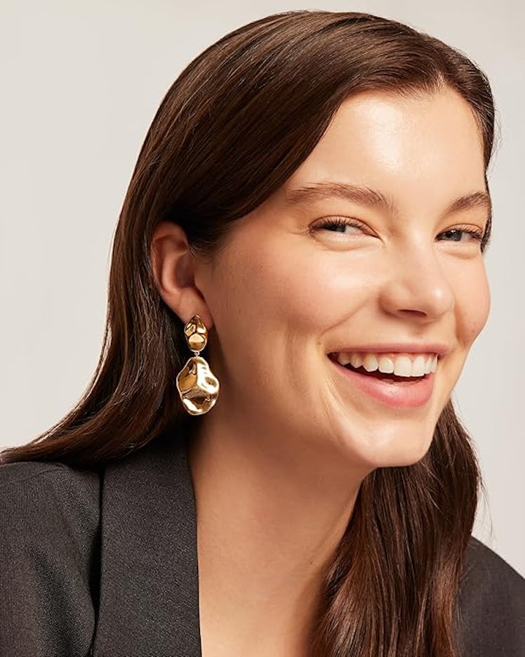PAVOI 14K Gold Teardrop Statement Dangle Earrings