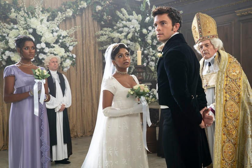 Kate, Edwina, and Anthony on Bridgerton. Photo via Netflix