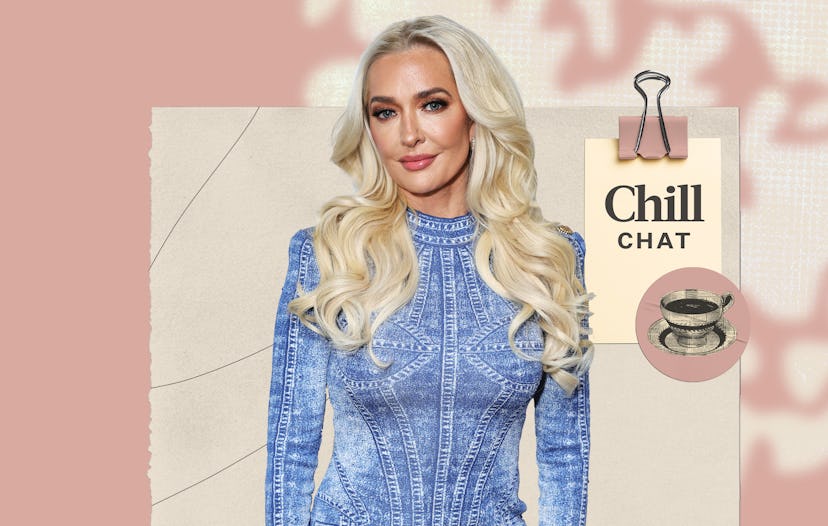 Erika Jayne's wellness routine includes therapy and Tibetan chants.