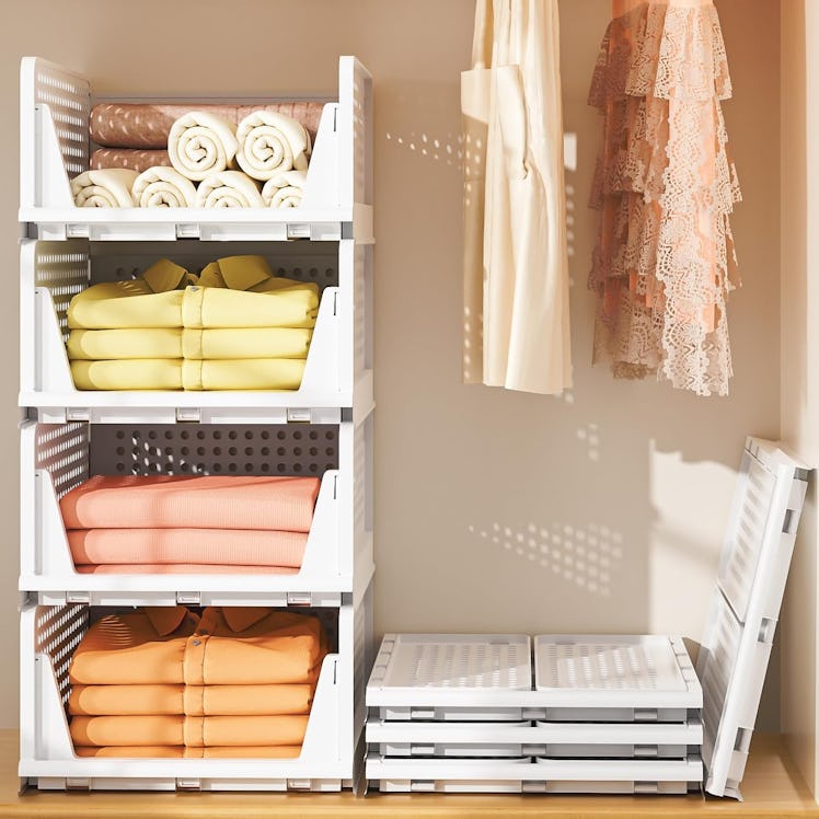 Neprock Stackable Storage Drawers (4-Pack)