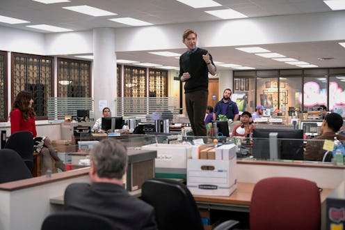 The cast of The Paper, The Office spin-off on Peacock. Photo via Peacock