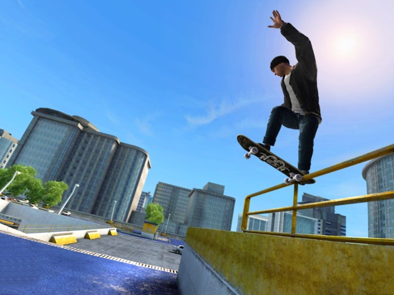A player hits a tailslide.