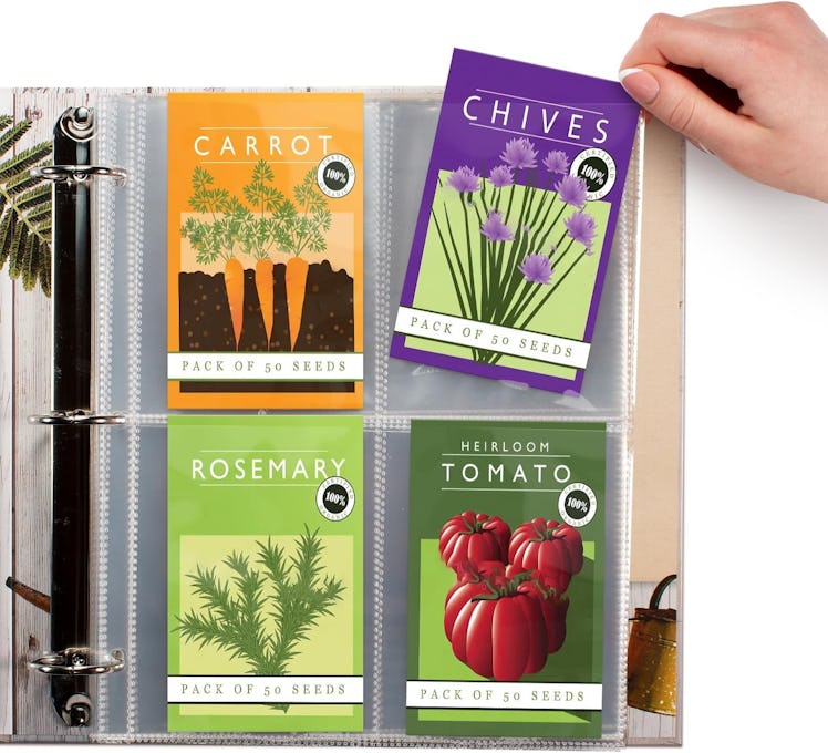 CraftSaints Seed Storage Organizer Sleeves (25 Pack)