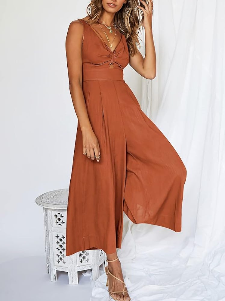 ANRABESS Linen Jumpsuit