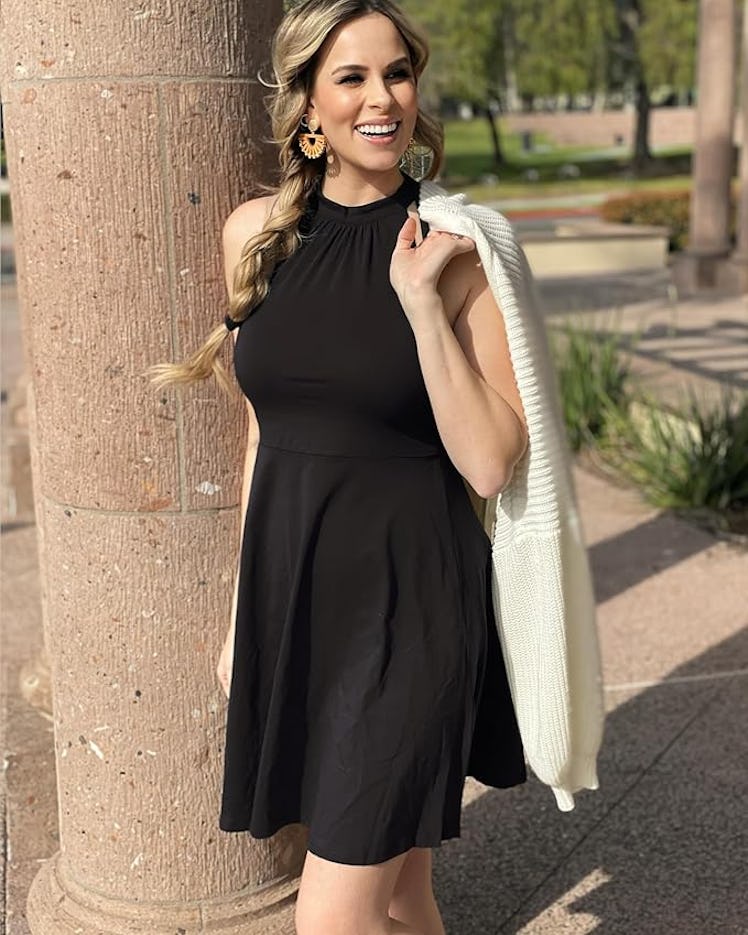 OUGES Halter Neck Sundress